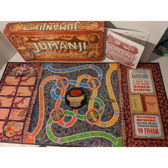 Jumanji Seek to Find Board Game Fantasy Adventure in Wooden Box 2-4 Players 8+ - Picture 4 of 11